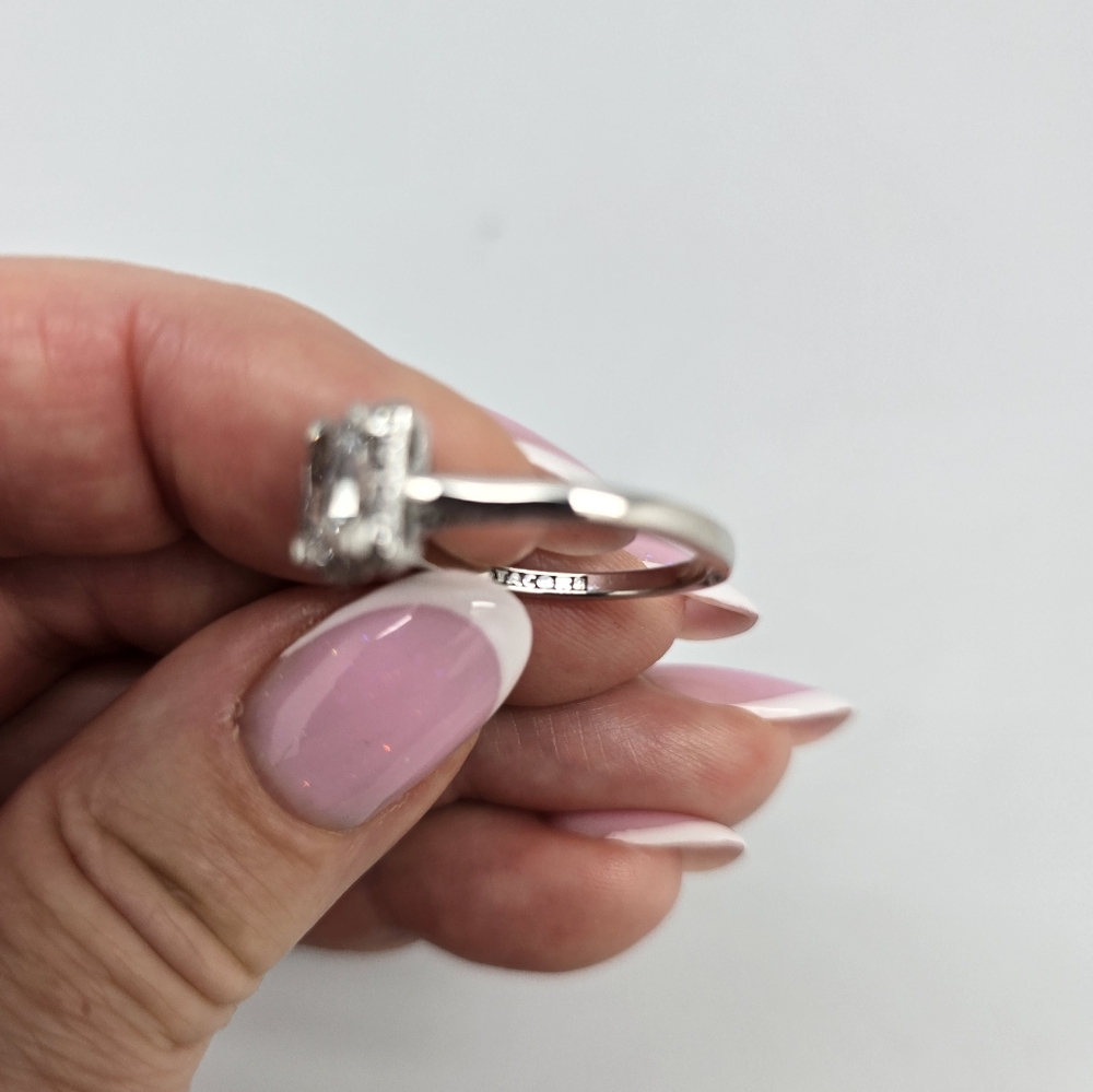 $4790 Simply TACORI 18K White Gold 1 Ct Center Lab Grown IGI Cert Diamond Ring 7 - Picture 8 of 14